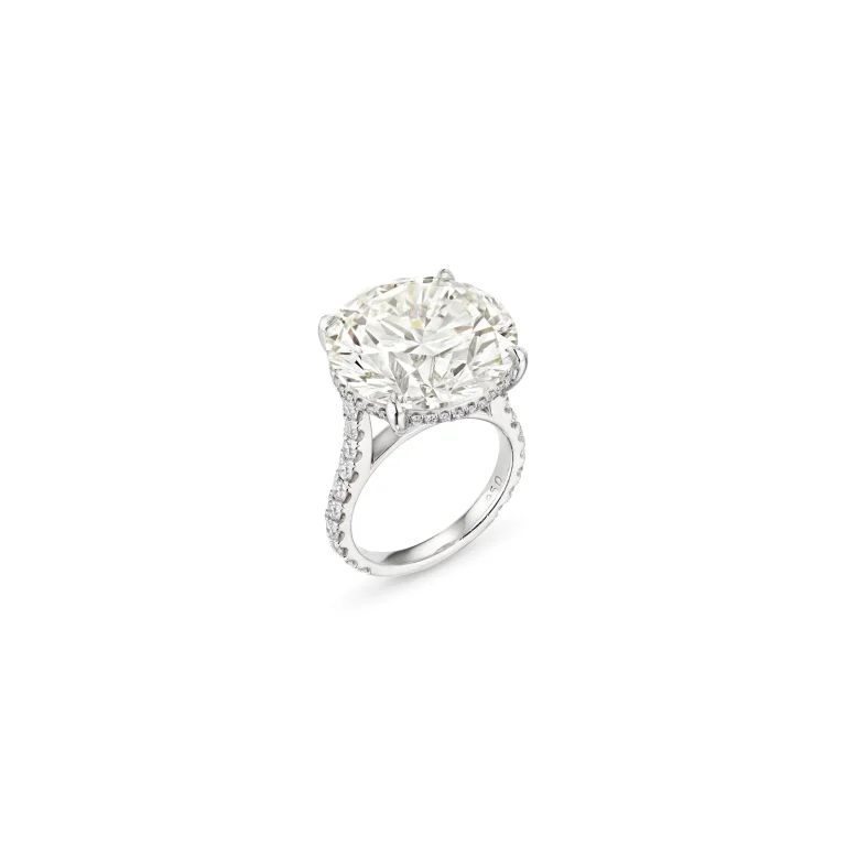 9 Carat Round Brilliant Statement | Brilliant White / J color | VS | 14K White Gold