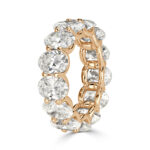 9 Carat Oval Band | Brilliant White | 18K Rose Gold | Timeless Brilliance | High Jewellery - Image 2