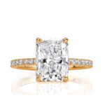 4 Carat Radiant Diamond Ring | Brilliant White | 14K White Gold | A Classic Statement