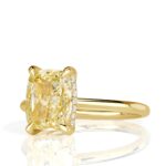 5 Carat Cushion Diamond Ring | Fancy Yellow | 14K White Gold | Rare Fancy-Color Splendour - Image 2
