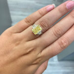 5 Carat Radiant Statement | Fancy Yellow | 14K White Gold | Rare Fancy-Color Splendour - Image 2