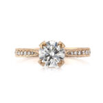 1.5 Carat Round Brilliant Diamond Ring | Brilliant White | 14K White Gold | Refined Light