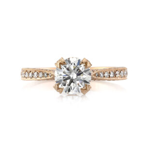 1.5 Carat Round Brilliant Diamond Ring | Brilliant White | 14K White Gold | Refined Light