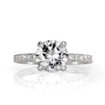 1.5 Carat Round Brilliant Diamond Ring | Brilliant White | 14K White Gold