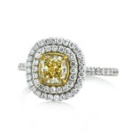 1.9 Carat Cushion Diamond Ring | Brilliant White | 14K White Gold | Graceful Brilliance - Image 2
