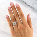 1.9 Carat Cushion Diamond Ring | Brilliant White | 14K White Gold | Graceful Brilliance - Image 5