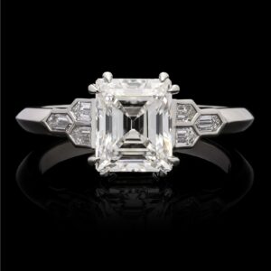 4.09 Carat Round Brilliant Statement | Brilliant White | 14K White Gold