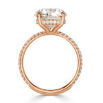 4 Carat Round Brilliant Diamond Ring | Brilliant White | 14K White Gold | Everyday Royalty - Image 4