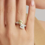 Heart Shape Diamond Ring | Fancy Yellow | 18K Gold | Sunlit Royal Radiance | Modern Classic - Image 5