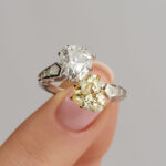 Heart Shape Diamond Ring | Fancy Yellow | 18K Gold | Sunlit Royal Radiance | Modern Classic - Image 6