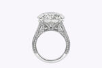 11 Carat Round Brilliant Diamond Ring | Brilliant White | 18K Gold - Image 6