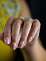 4.15 Carat Radiant Halo Diamond Ring | Brilliant White | 18K Gold | Quiet Power - Image 3