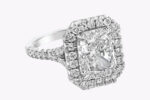 4.15 Carat Radiant Halo Diamond Ring | Brilliant White | 18K Gold | Quiet Power - Image 5