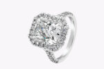 4.15 Carat Radiant Halo Diamond Ring | Brilliant White | 18K Gold | Quiet Power - Image 6