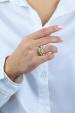 6.54 Carat Radiant Diamond Ring | Fancy Yellow | 14K Yellow Gold | Sunlit Royal Radiance - Image 2