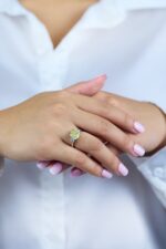 6.54 Carat Radiant Diamond Ring | Fancy Yellow | 14K Yellow Gold | Sunlit Royal Radiance - Image 3