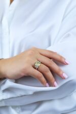 6.54 Carat Radiant Diamond Ring | Fancy Yellow | 14K Yellow Gold | Sunlit Royal Radiance - Image 4