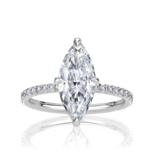 4 Carat Marquise Diamond Ring | Brilliant White | 14K White Gold | A Classic Statement
