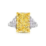 5 Carat Radiant Diamond Ring | Fancy Yellow | 14K White Gold | Colour-Collector’s Treasure - Image 4