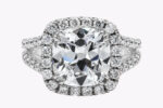 4.11 Carat Cushion Halo Diamond Ring | Brilliant White | 14K White Gold | Everyday Royalty