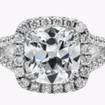 4.11 Carat Cushion Halo Diamond Ring | Brilliant White | 14K White Gold | Everyday Royalty