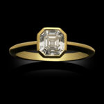 1.04 Carat Asscher Statement | Brilliant White | 14K White Gold | Graceful Brilliance