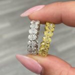 Oval Eternity Band | Fancy Yellow | 14K White Gold | Colour-Collector’s Treasure - Image 2