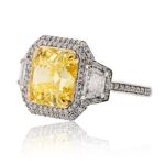 3.26 Carat Radiant Statement | Fancy Yellow | FL/IF | 14K White Gold