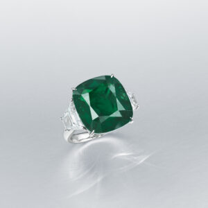 18.29 Carat Emerald-cut Statement | 14K White Gold | Grand Palais Radiance