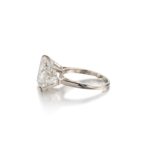 5 Carat Assher Cut Statement | Brilliant White | 14K White Gold | Radiant Elegance - Image 2
