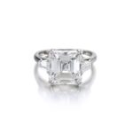 5 Carat Assher Cut Statement | Brilliant White | 14K White Gold | Radiant Elegance - Image 4