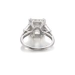 5 Carat Assher Cut Statement | Brilliant White | 14K White Gold | Radiant Elegance