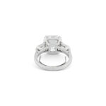 3 Carat Assher Cut Statement | Brilliant White / D color | VVS | 14K White Gold - Image 4