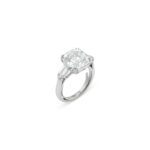 3 Carat Assher Cut Statement | Brilliant White / J color | VS | 14K White Gold - Image 3