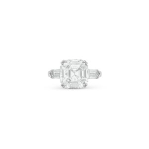 3 Carat Assher Cut Statement | Brilliant White / J color | VS | 14K White Gold