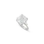 5 Carat Assher Cut Statement | Brilliant White / D color | VVS | 14K White Gold - Image 3