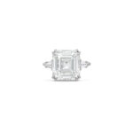 5 Carat Assher Cut Statement | Brilliant White / F color | SI | 14K White Gold