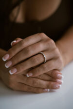 Round Brilliant Band | Brilliant White | 14K White Gold | Graceful Brilliance - Image 4