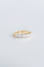 Round Brilliant Band | Brilliant White | 14K White Gold | Elegant Sparkle | Signature - Image 5