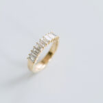 Round Brilliant Band | Brilliant White | 14K White Gold | Elegant Sparkle | Signature