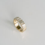 Round Brilliant Band | Brilliant White | 14K White Gold | Elegant Sparkle | Signature