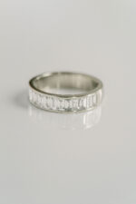 Round Brilliant Band | Brilliant White | 14K White Gold | Graceful Brilliance - Image 4