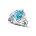 Round Brilliant Statement | Mixed / Other | 14K White Gold | Elegant Sparkle - Image 2