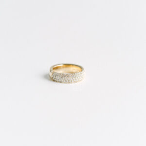 Round Brilliant Band | Brilliant White | 14K White Gold | Pure Sophistication