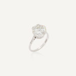 4.51 Carat Round Brilliant Statement | Brilliant White / J color | VVS | 14K White Gold
