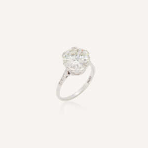 4.51 Carat Round Brilliant Statement | Brilliant White / J color | VVS | 14K White Gold