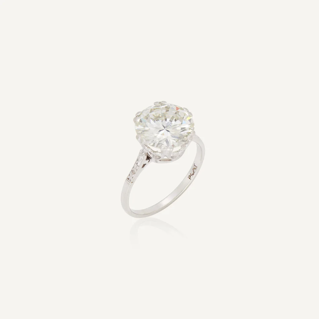4.51 Carat Round Brilliant Statement | Brilliant White | VS | 14K White Gold | Quiet Power