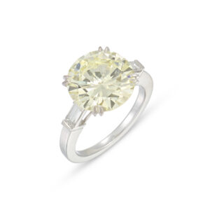 6.63 Carat Round Brilliant Statement | Brilliant White | VS | 14K White Gold