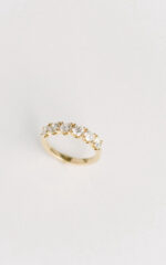 Round Brilliant Band | Brilliant White | 14K White Gold | Classic Charm | Signature - Image 3