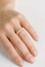 Round Brilliant Band | Brilliant White | 14K White Gold | Classic Charm | Signature - Image 5